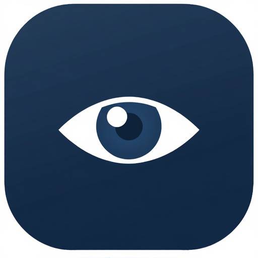 Icono de lector de pantalla, representando un ojo estilizado que ayuda a personas con discapacidad visual a acceder al contenido digital.